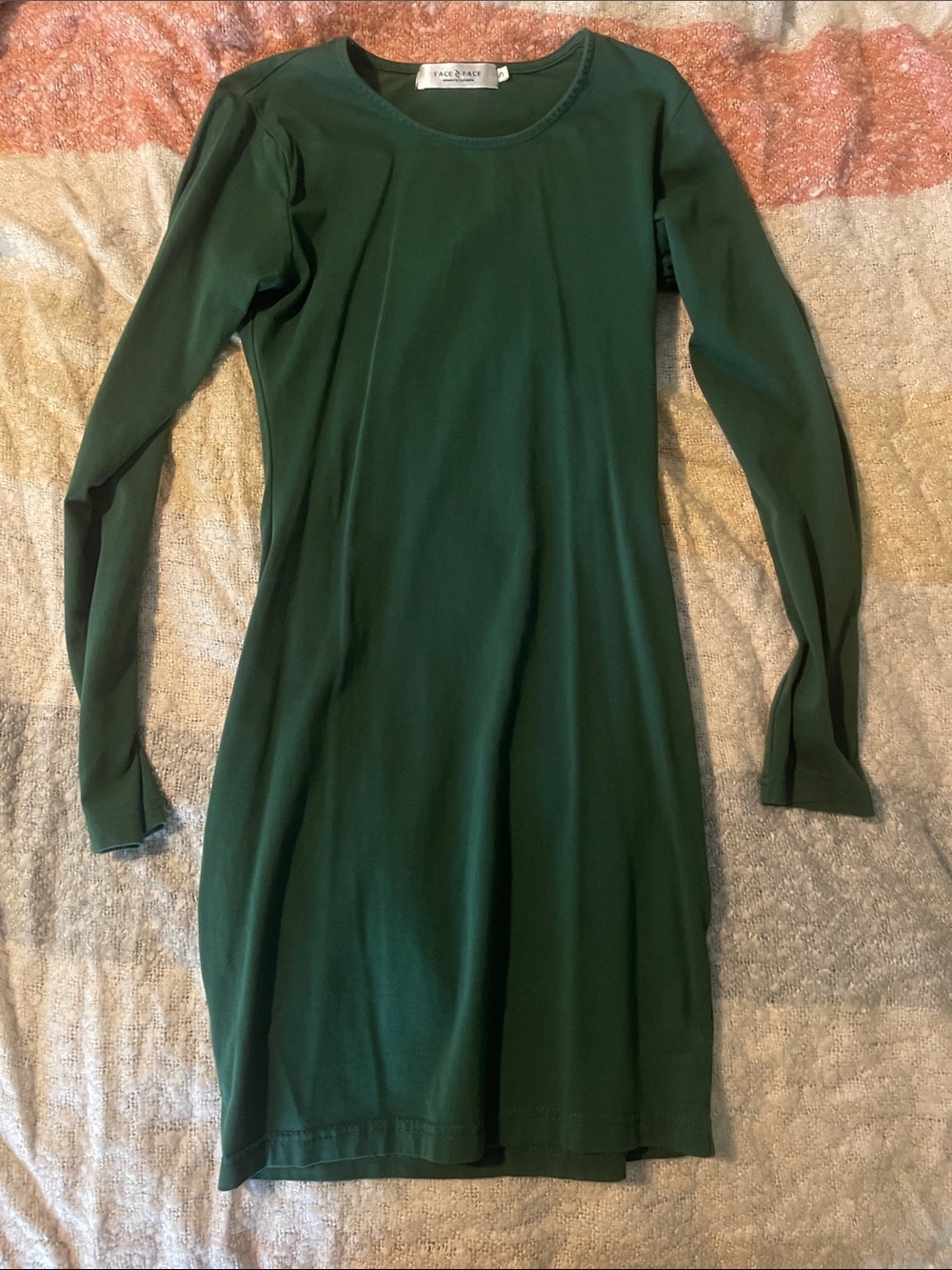 Green Long Sleeve Mini Dress — Vince Camuto